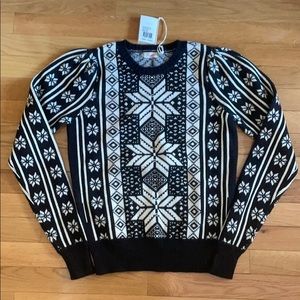 Faherty Blanche Sweater - beautiful winter pattern